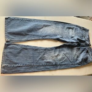 Wrangler Jeans Co. Slim Boot Cut Blue Jeans 34x32 | Classic Fit Men’s Denim